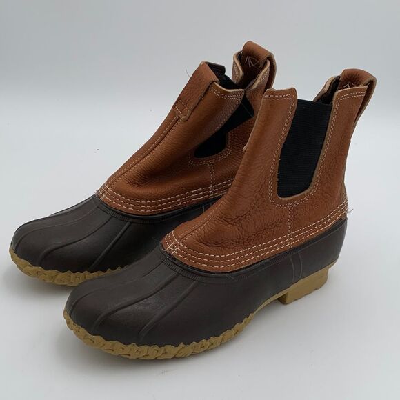 LL Bean Bean Boots rubber and leather duck boots - Picture 4 of 13
